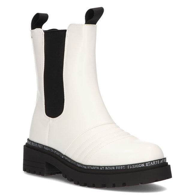 Bílé kotníkové boty Filippo B2588