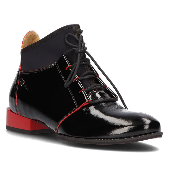 Kožené boty Filippo 04744 černé