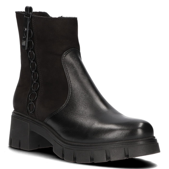 Kožené boty Simen 4267A černé