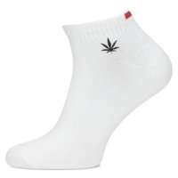 Bílé pánské ponožky list