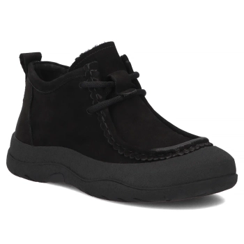 Černé kožené kotníkové boty Filippo DBT8212/26 BK