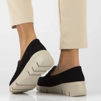 Černě kožené boty Filippo DP6248/24 BK BE