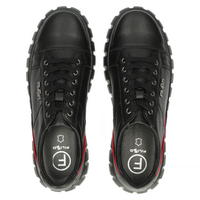 Černé kožené sneakersy Filippo MP942/23 BK