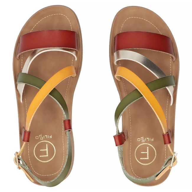 Hnědé sandály Filippo DS7904/26 BR