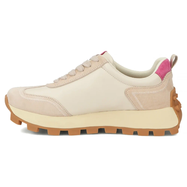 Béžovo-růžové kožené sneakersy Filippo DP6743/25 BE FH