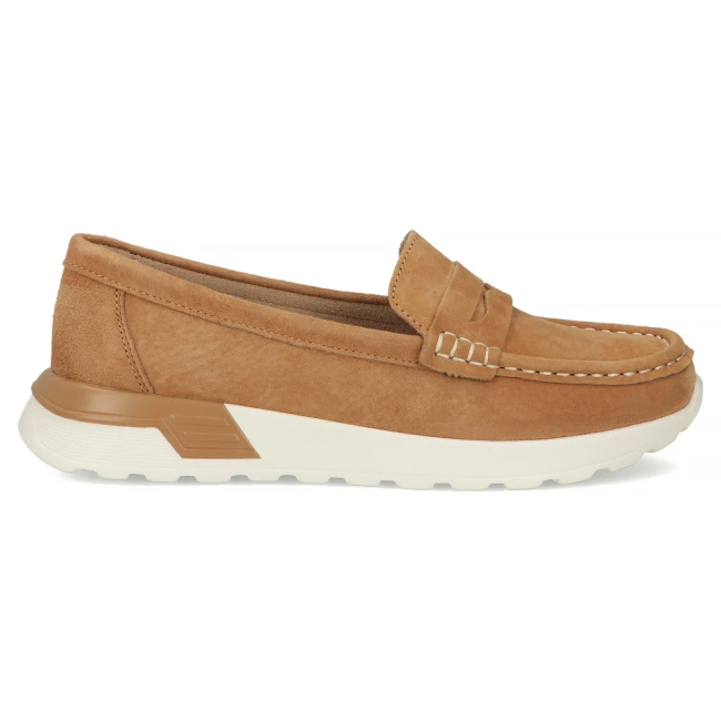 Hnědé kožené mokasíny Filippo DP7528/26 CA