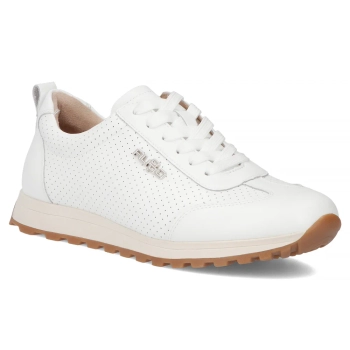 Bílé kožené tenisky Filippo DP7557/26 WH