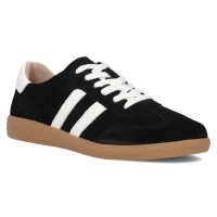 Černé kožené sneakersy Filippo DP6741/25 BK