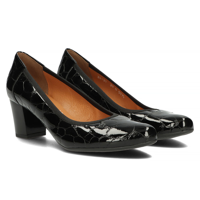 Kožený Lodičky Bioeco Pumps by Arka 5175/2307 černá