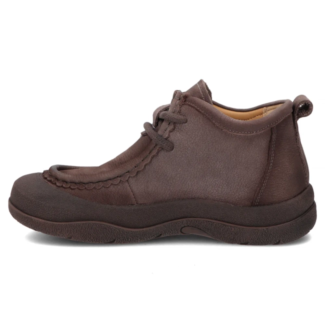 Taupe kožené kotníkové boty Filippo DBT8212/26 GR