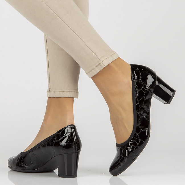 Kožený Lodičky Bioeco Pumps by Arka 5175/2307 černá