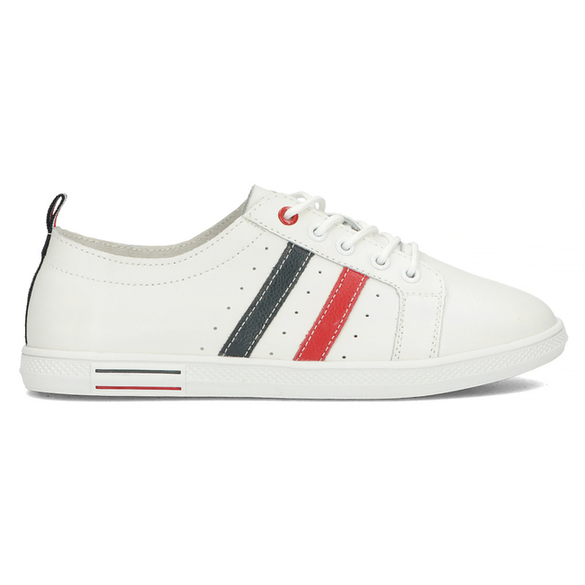 Bílé kožené polobotky Filippo DP4478/23 WH NV