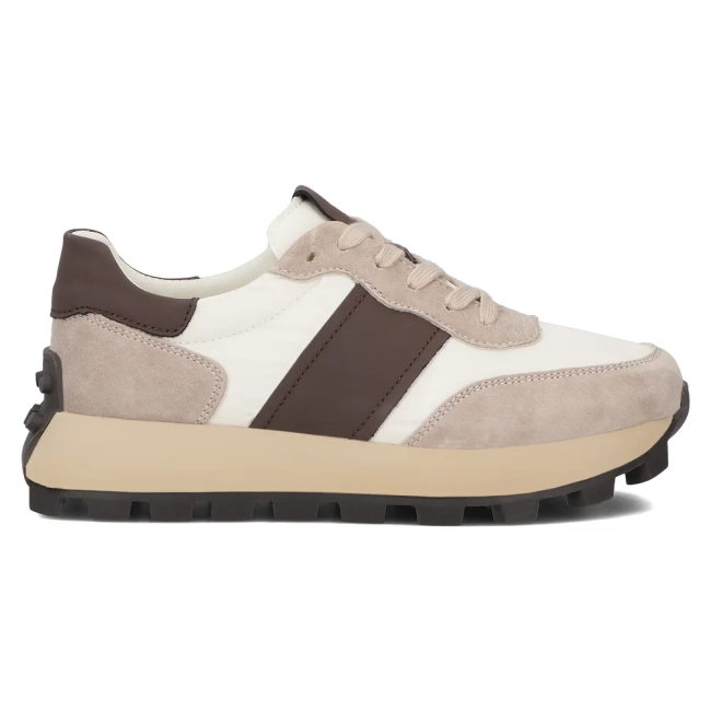 Béžové kožené sneakersy Filippo DP6498/25 BE