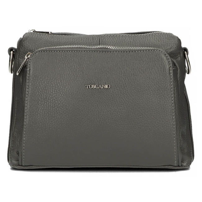 Toscanio Leather bag E16 šedá