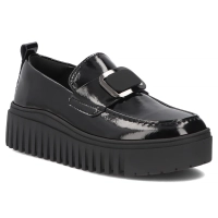 Černé kožené polobotky Filippo DP8269/26 BK