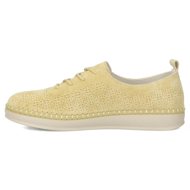 Žluté kožené polobotky Filippo DP7674/26 YL