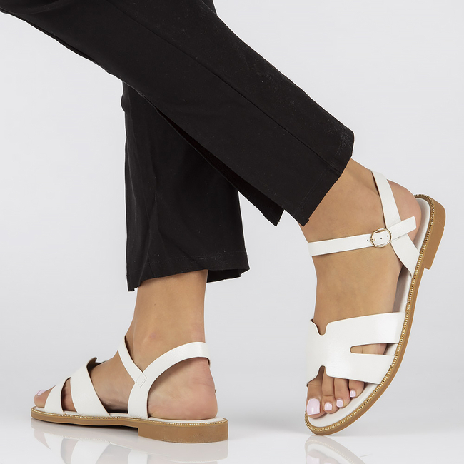 Bílé sandály Filippo DS3702/22 WH