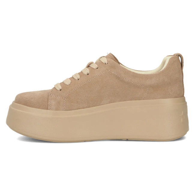 Béžové kožené sneakersy Filippo DP6246/24 BE
