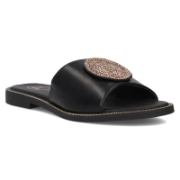 Černé pantofle Filippo DK6217/24 BK