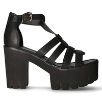 Vinceza R15-D-SD-685-Černé sandály