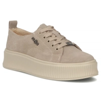 Taupe kožené tenisky na platformě Filippo DP6122/26 TP