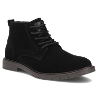 Černé kožené kotníkové boty Filippo MBT8318/26 BK