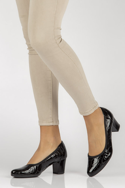 Kožený Lodičky Bioeco Pumps by Arka 5175/2307 černá