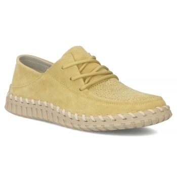 Žluté kožené polobotky Filippo DP7692/26 YL