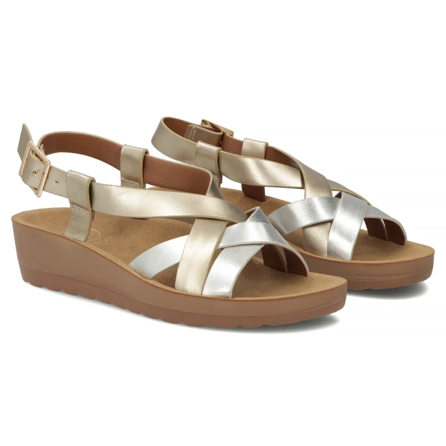 Zlaté sandály Filippo DS7903/26 GO