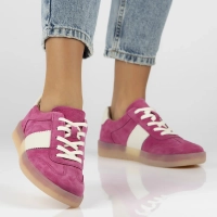 Růžové kožené sneakersy Filippo DP6770/25 FH
