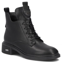 Černé kožené kotníkové boty Filippo DBT7952/26 BK