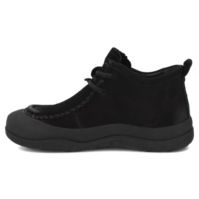 Černé kožené kotníkové boty Filippo DBT8212/26 BK
