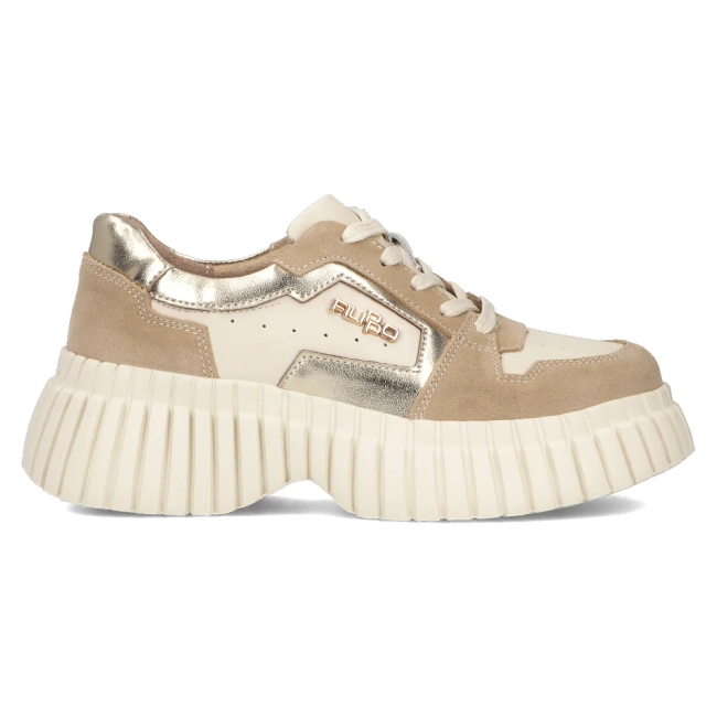 Béžové kožené sneakersy Filippo DP6780/25 BE GO