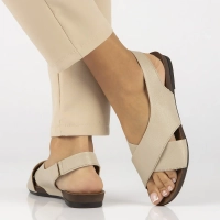 Taupe kožené sandály Filippo 40407