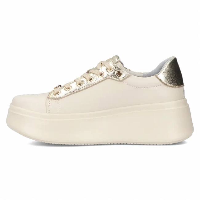 Béžové kožené sneakersy Filippo DP6792/25 BE