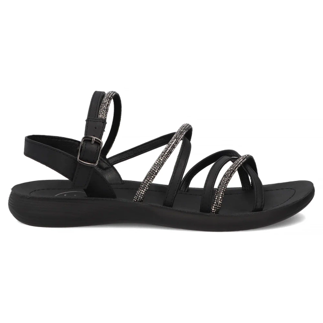 Černé sandály Filippo DS7908/26 BK