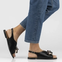 Černé sandály Filippo DS7900/26 BK