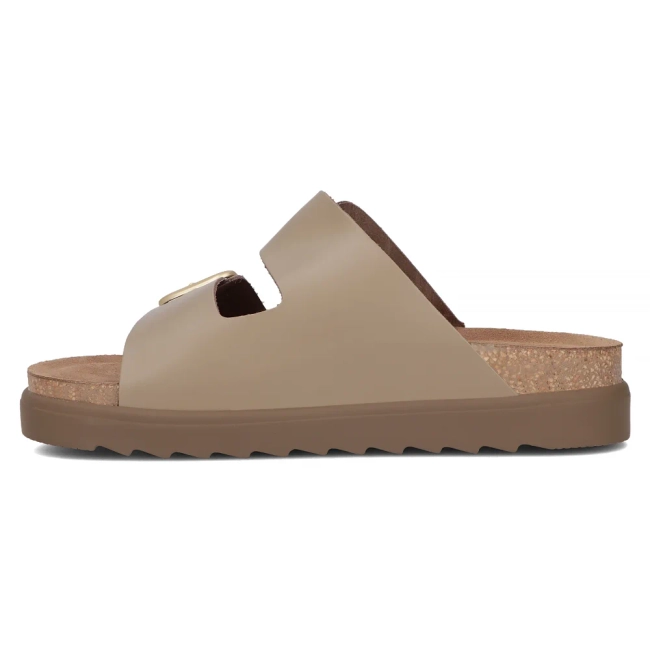 Taupe pantofle Yokono TUNEZ-130