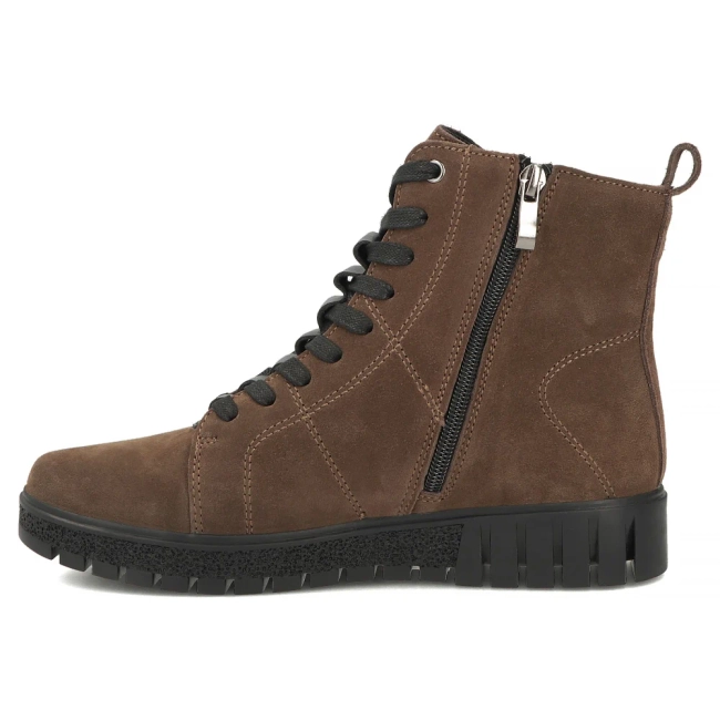 Hnědé kožené kotníkové boty Filippo DBT7273/26 D BR