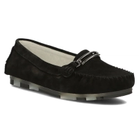 Černé kožené polobotky Filippo DP1202/24 BK