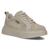 Šedá kožené sneakersy Filippo DP4580/23 BE