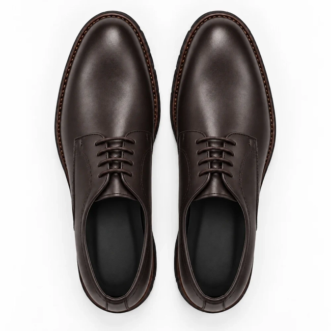 Hnědé kožené polobotky Filippo MP8009/26 D BR