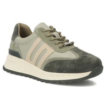 Khaki kožené tenisky Filippo DP7733/26 KH