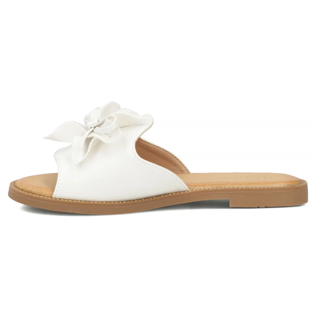 Bílé pantofle Filippo DK7898/26 WH