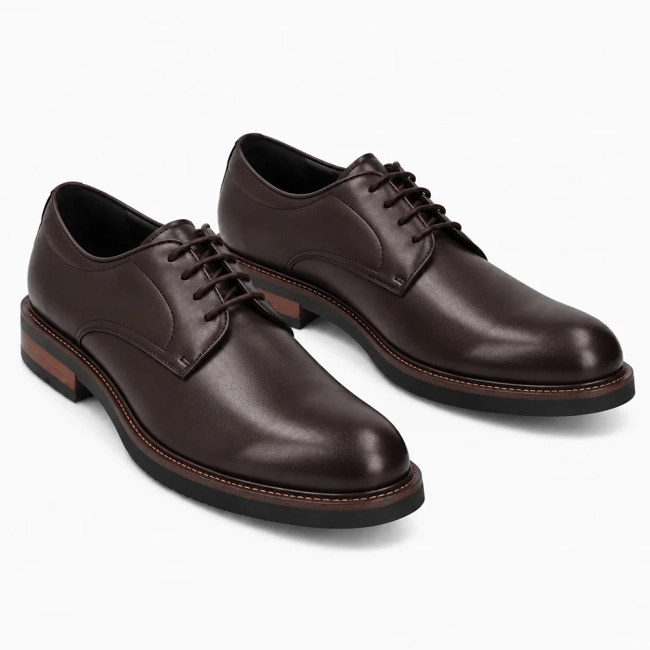 Hnědé kožené polobotky Filippo MP8009/26 D BR