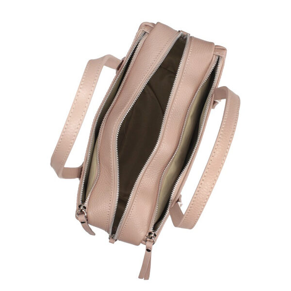 Toscanio Leather bag E22 tmavě růžová