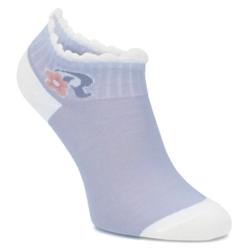 Modré dámské ponožky 2508-1 květ