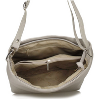 Toscanio Leather bag 211 světle šedá
