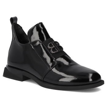 Černé kožené kotníkové boty Filippo DBT4763/26 BK