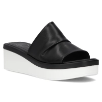 Černé kožené pantofle Filippo DK6147/24 BK